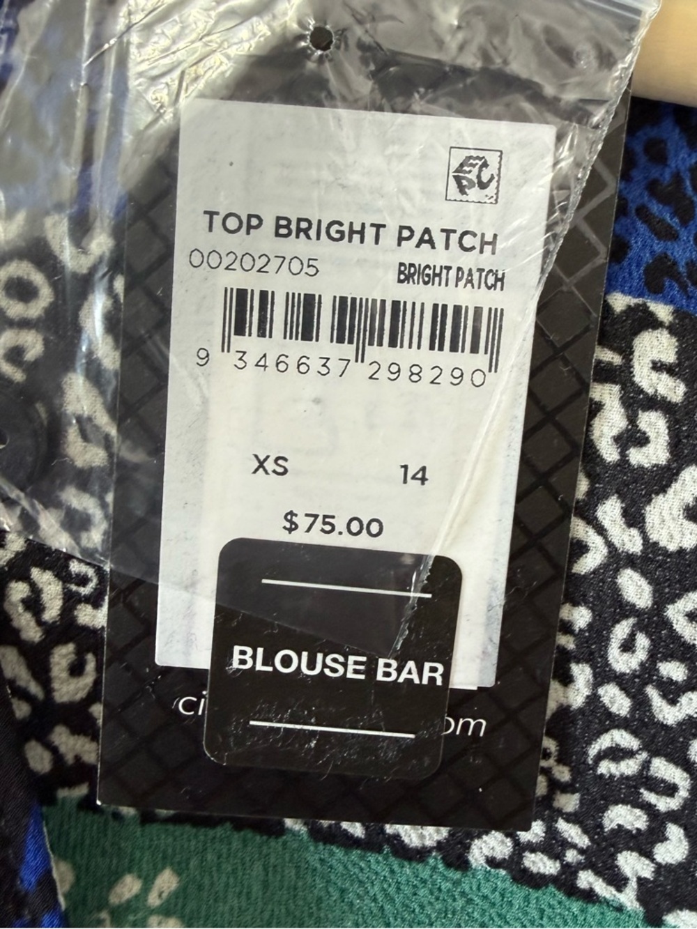 NWT City Chic Feminine Patchwork Ditzy Floral True Wrap Top Size 14 - Picture 7 of 10